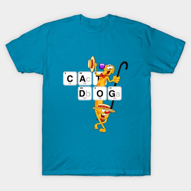 CatDog Chemistry T-Shirt by cariespositodesign